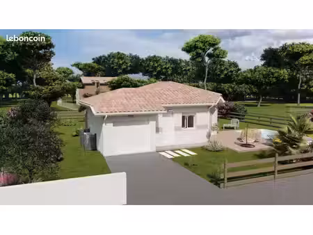 projet de construction d'une maison 60 m² avec terrain à villeneuve-de-marsan (40)