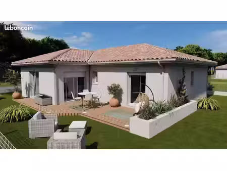 projet de construction d'une maison 87 m² avec terrain à villeneuve-de-marsan (40)