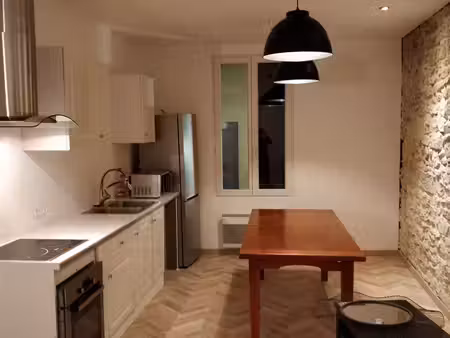 superbe t3 meublé de charme rénové – lunel centre