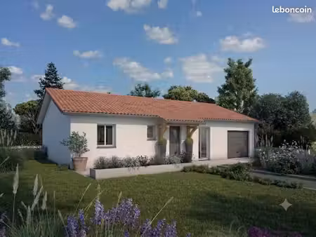 maison neuve contemporaine de 90 m² habitable plus garage à mimizan (40200)