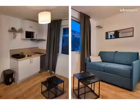 studio meublé - parking - wifi - jardin - box stockage