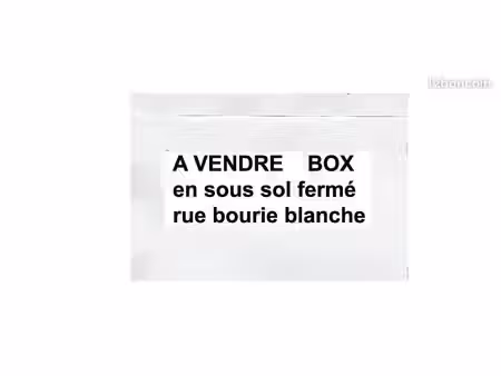 box en sous sol rue bourie blanche