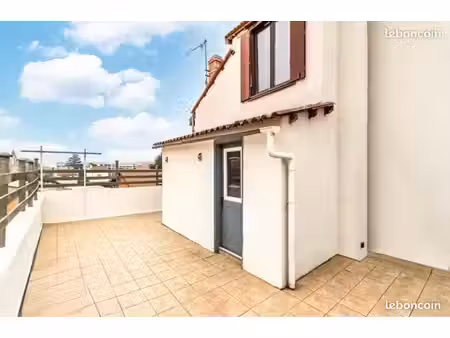 maison de ville t4 – 90 m² – terrasse sans vis-à-vis 40 m2– saint-chamond