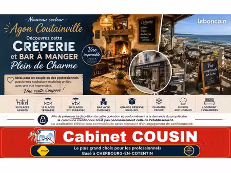 fonds de commerce crêperie 110 m²