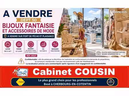 fonds de commerce bijouterie  souvenirs 36 m²