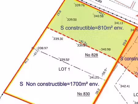 terrain constructible 2510m² - lentillac saint blaise (46)
