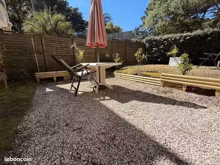 la baule location à l’année : studio meublé 30 m² avec 2 jardins