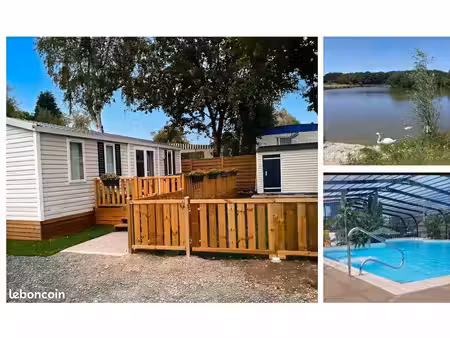 mobilhome irm sur camping 3* ombragé avec piscine