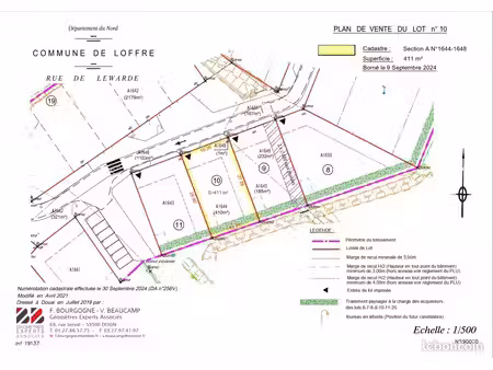 terrain 411 m² loffre