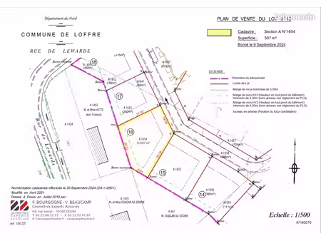 terrain 507 m² loffre