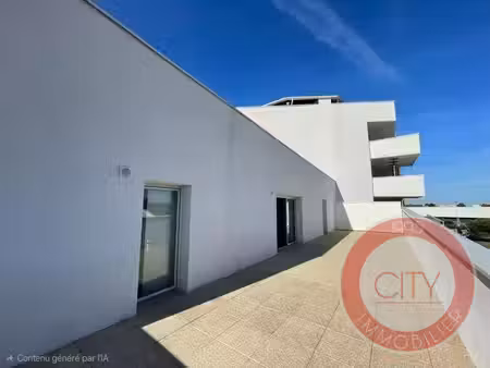 cenon – t3 avec grande terrasse  parking et vue dégagée