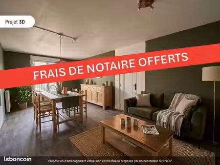 rantigny : appartement 4 pièces avec balcon