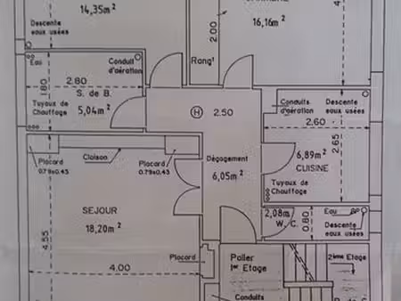 appartement 3 pieces 68 m2