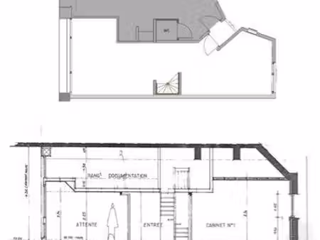 local commercial 45m2 + mezzanine - proche mairie & métro - villeneuve d’ascq - 750 /mois 