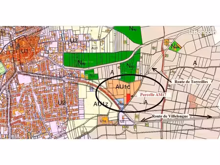terrain 2786m² sur bompas