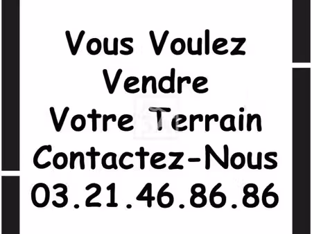 terrain 3 620 m² calais