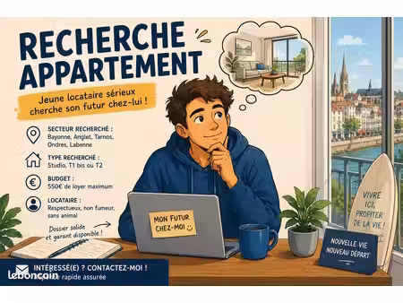 appt t2/studio ( recherche)