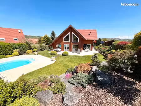 superbe contemporaine climatisée à ossature bois 2005 4p 163m2 sol prestations hdg piscine