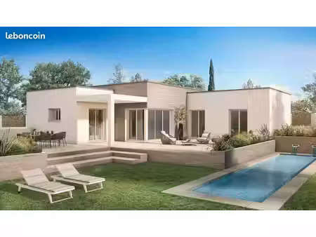 terrain + maison contemporaine 110 m² à villeneuve-de-la-raho – 3 chambres  suite parental