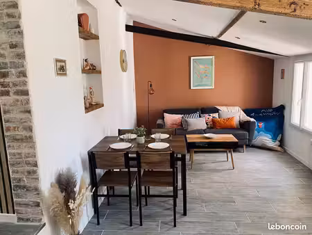 maison 2 chambres avec jardin – terrasse sud-ouest – dpe c – bouin proche littoral