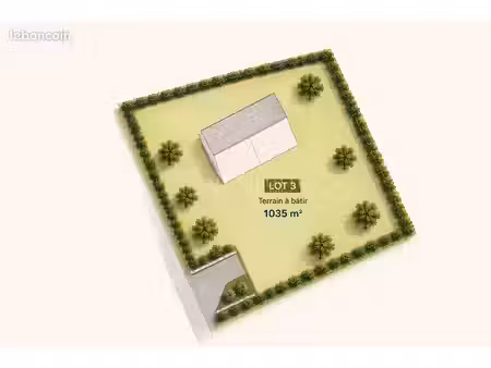 terrain 1035 m² maubec