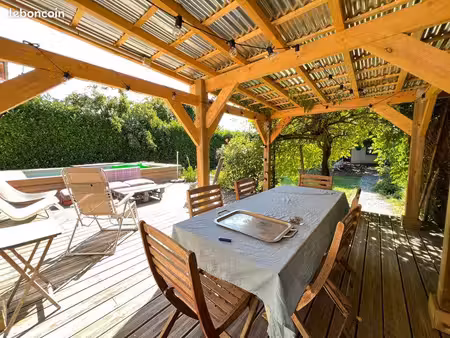 maison 125m2 + 2 pièces 47m2 avec piscine