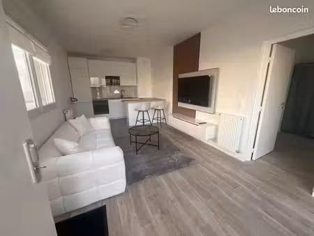à louer : magnifique appartement 2 pieces meublé avec terrasse et jardin