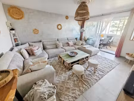 nice ouest caucade 4p 83m² vue mer loggia parking cave