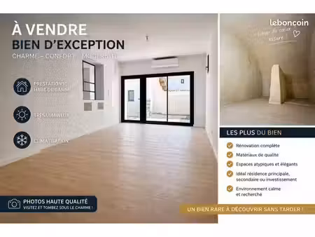 maison mitoyenne avec terrasse et jardin