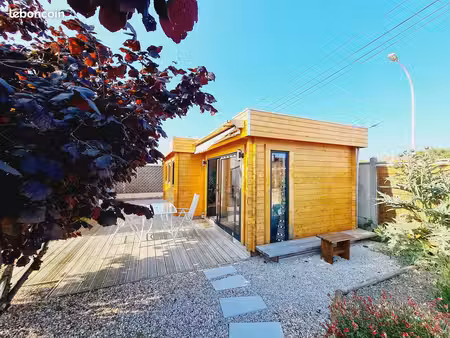 loue chalet meublé 27m2 + jardin + parking
