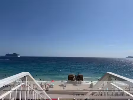 cannes – exceptionnel 2 pièces en première ligne mer