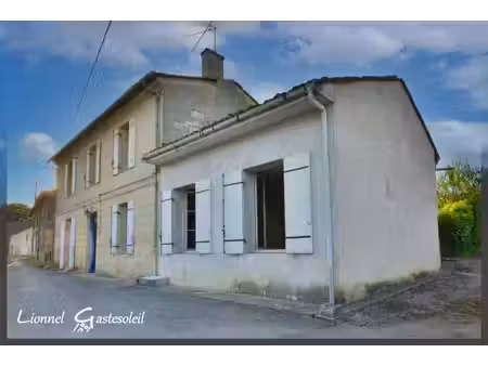 maison à vendre en pierres avec jardin 6 pièces saint laurent des combes (33) proche de sa