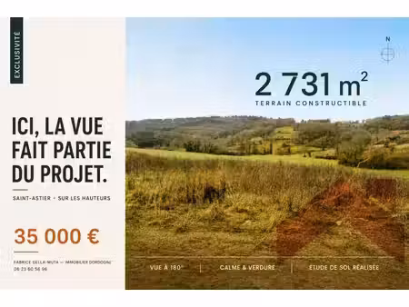 beau terrain à bâtir – environnement calme et verdoyant – proche commodités