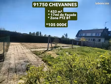 terrain 433 m² chevannes