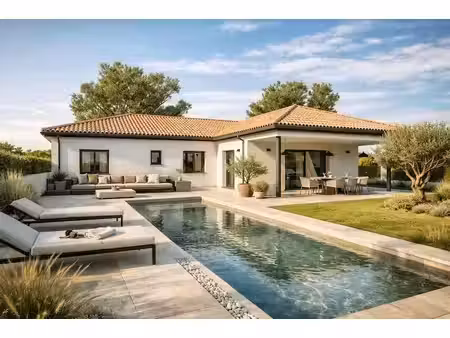 terrain avec maison neuve à vendre