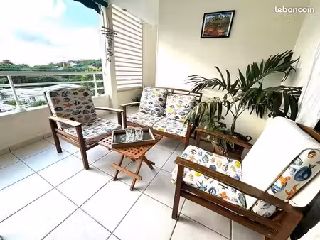 trois ilets- anse mitan- proximite plage- appartement 2 chambres-avec grand garage -4eme d