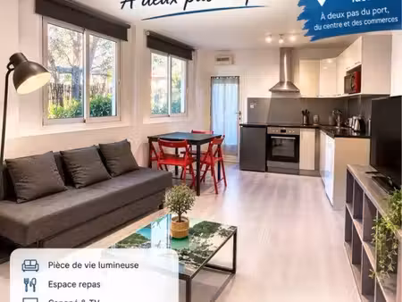 t2 meublé 28 m2 a deux pas du port