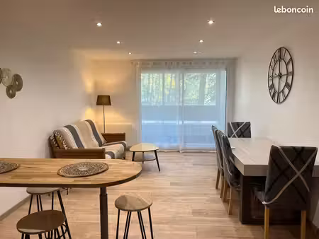 t3 meublé 60 m² – garage fermé – cave – loggia – bellegarde-sur-valserine