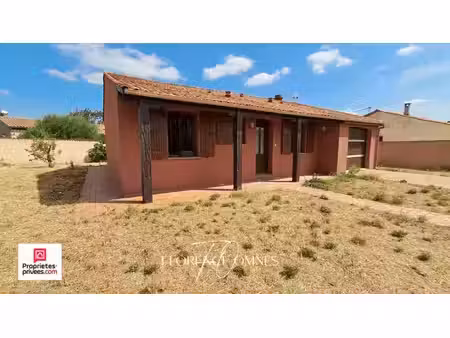 exclusivité à trebes - villa 4 faces - plain-pied - 2 chambres + 1 bureau 76 m2