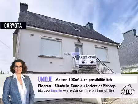 achat maison 5 pièces 100m² ploeren 56880