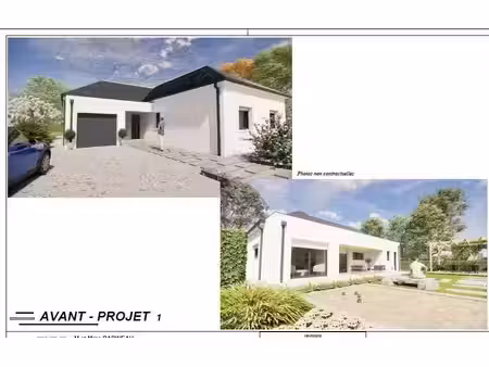 terrain avec maison neuve à vendre