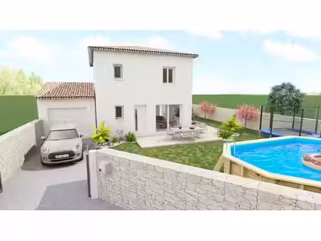 terrain avec maison neuve à vendre
