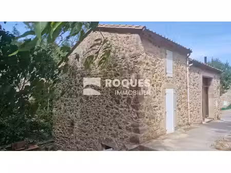 proche avène dans hameau  superbe maison en pierre plus jard