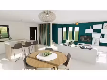 terrain avec maison neuve à vendre