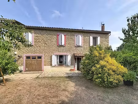 maison en pierre rénovée avec grand terrain
