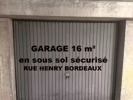 garage fermé sécurisé de 16 m2 rue henry bordeaux
