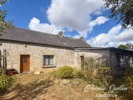 le roc-saint-andré – maison en pierre 5 pièces 80 m2 avec beau potentiel
