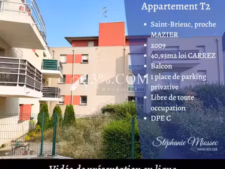 appartement t2 de 40 93 m² – balcon sud – parking
