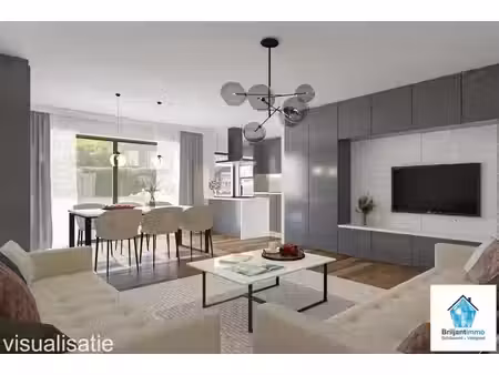 gelijkvloers appartement met 1 slpkmr  terras en privé tuin