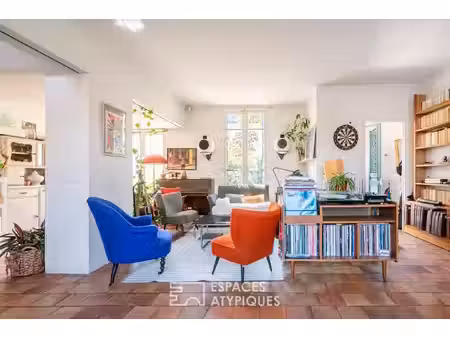maison de caractère avec atelier de création et jardin au charentonneau